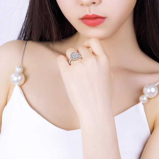 sterling silver jewelry - 925 Silver Rings SLZ0006R-catalogue-6 open view