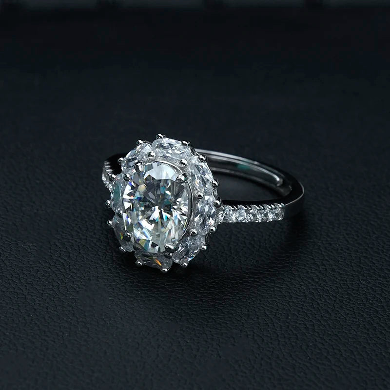 sterling silver jewelry - Ring SLM0033R-2.0 CT-AJ side view