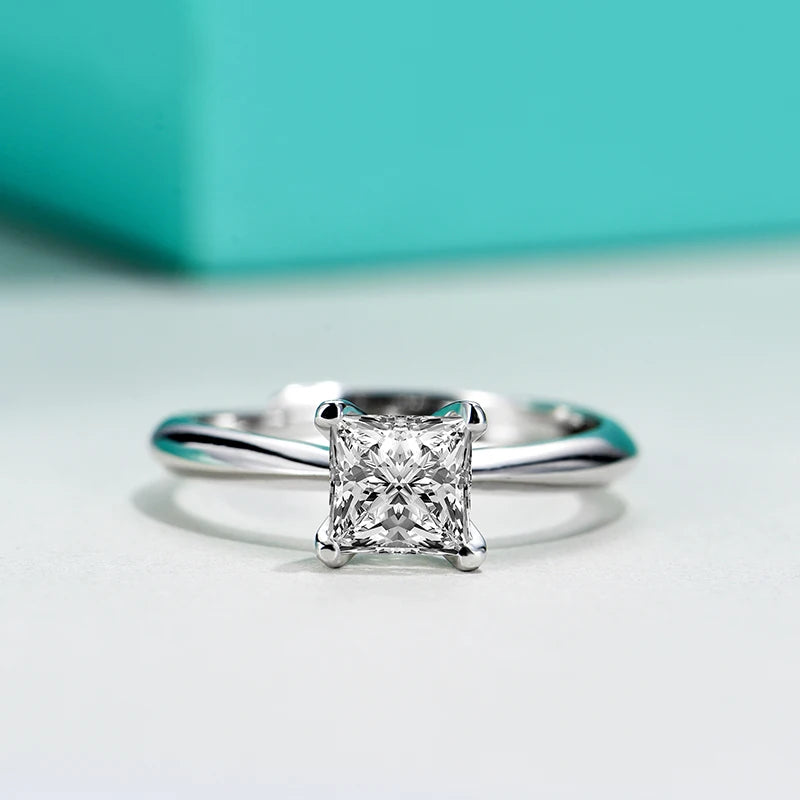 sterling silver jewelry - 925 Silver Ring SLM0042R-1.0 CT-AJ detail view