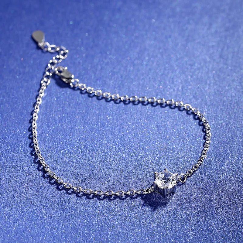 sterling silver jewelry - 925 Silver Bracelet SLM0001B-6 claws bracelet-15+4cm product view 05