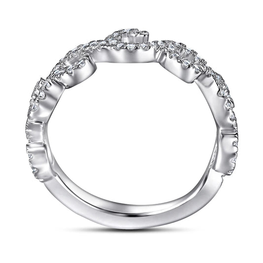sterling silver jewelry - 925 Silver Rings SLZ0043R-silver ring-6 open view