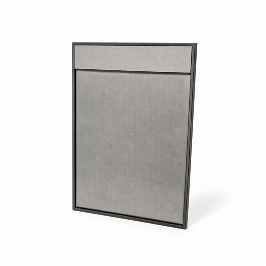 Silver Gray necklace display board upright empty