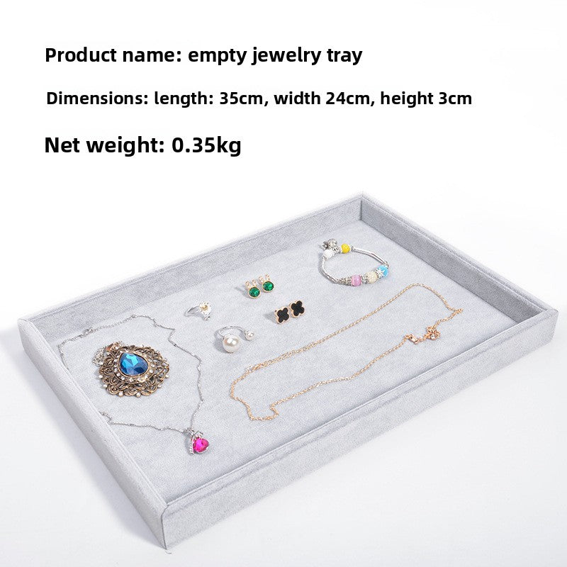 Gray Velvet Jewelry Tray