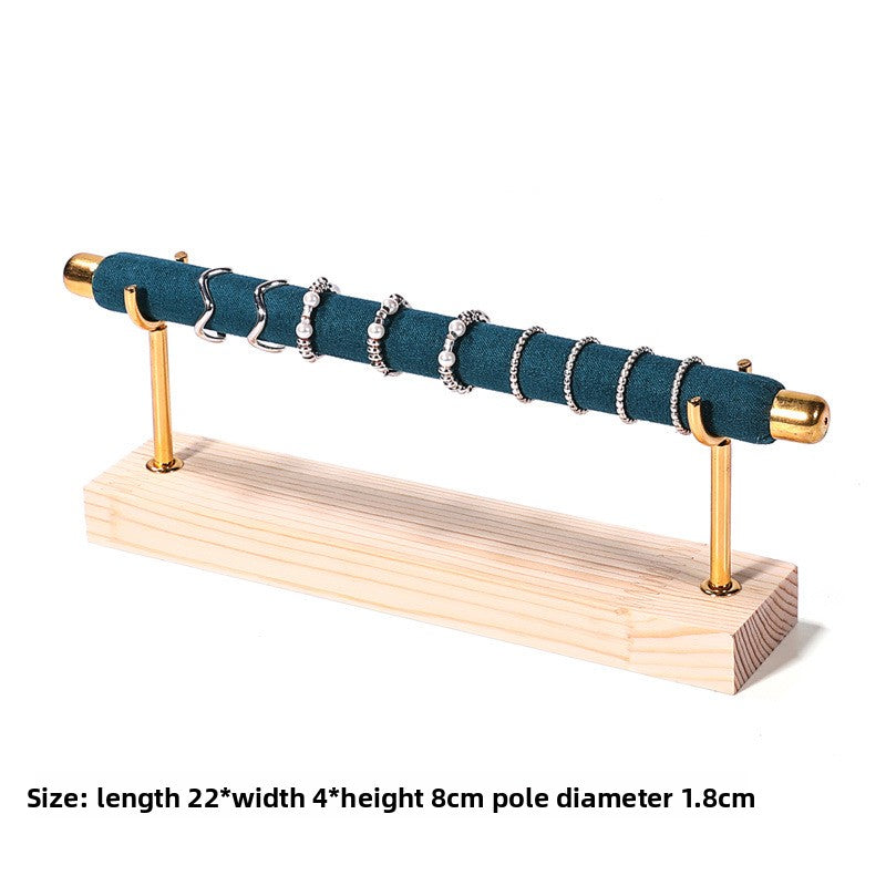 Solid wood ring display stand
