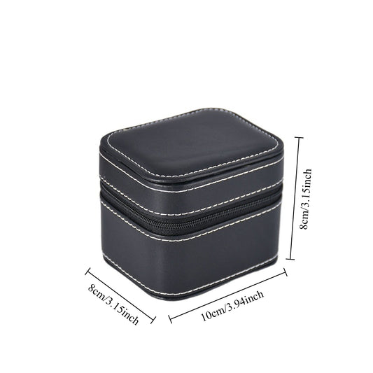 watch box - Black Watch Jewelry Accessory WB004-BK open view