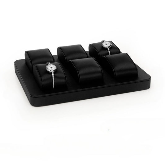 watch display - Black White Watch Display Tray C00846 open view