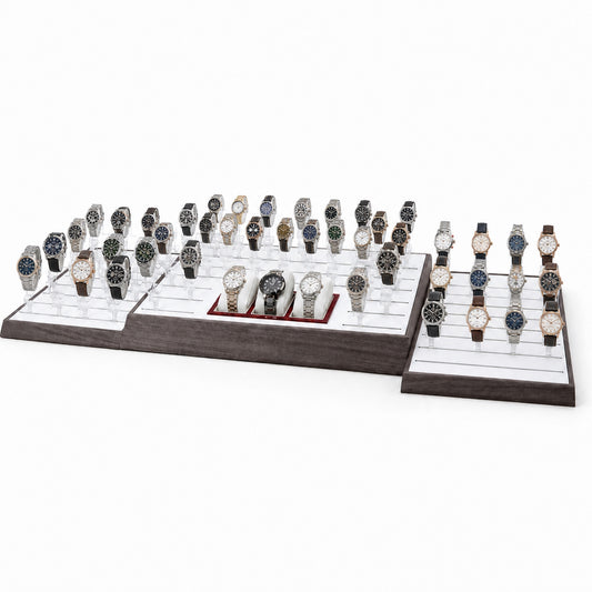 watch display - Custom Clear Acrylic Watch Tray Collection CWD013 open view