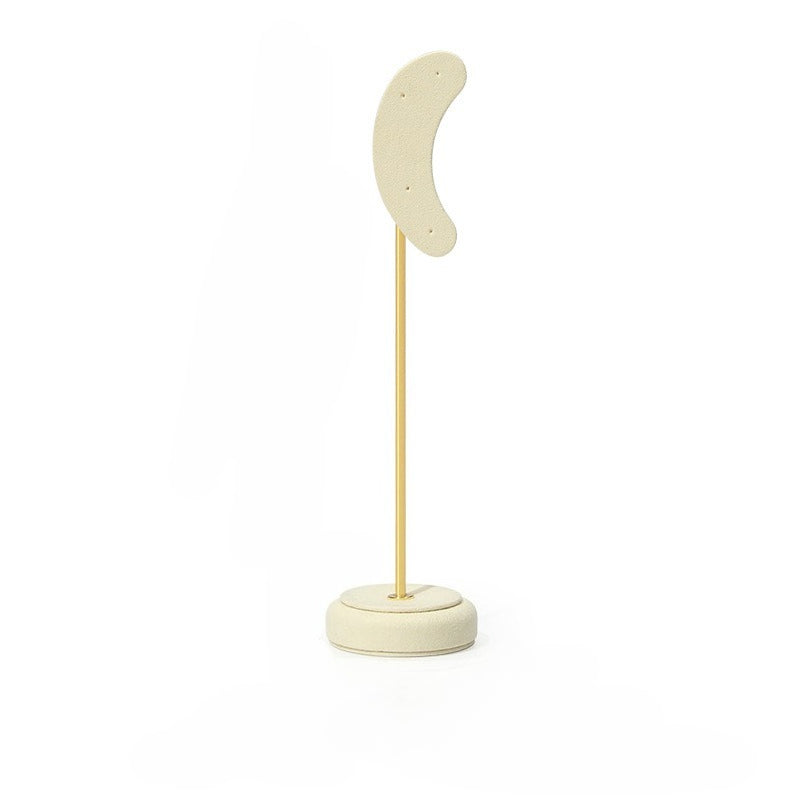 Luxury Microfiber Ear-shaped Earring Display Stand
