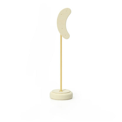 Luxury Microfiber Ear-shaped Earring Display Stand