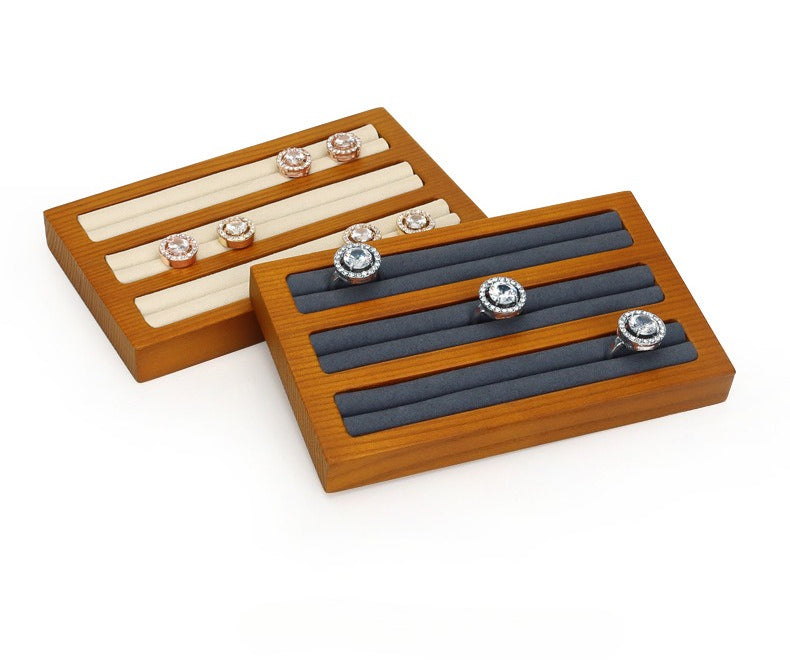 Wooden Jewelry Display Tray for Rings & Bracelets