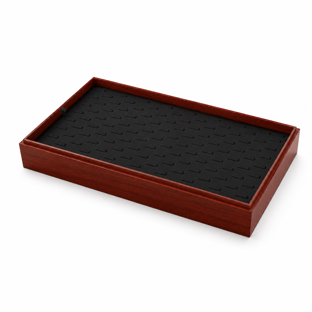 128-Slot Wooden Ring Display Tray with Black Steel Clip Insert – Jeweller Buy