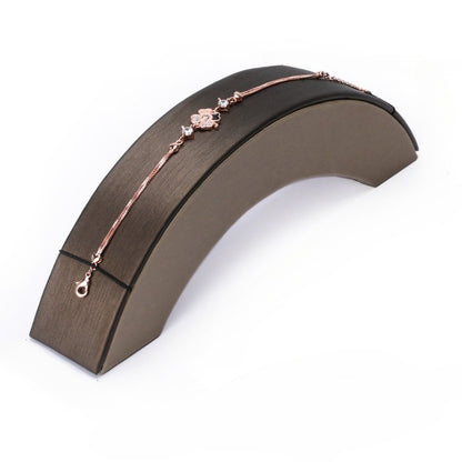 Black & Beige PU Leather Jewelry Display Set - Modular Counter Stand with Busts, Ring, Earring & Bracelet Holders