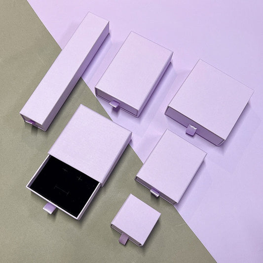 Custom sliding drawer jewelry packaging box color and size presentation