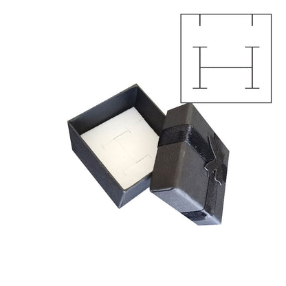24Pcs (B10-22-BK) Black Fashion Ring Boxes