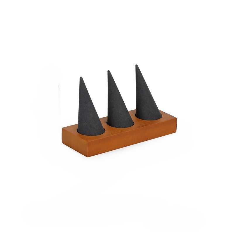 Wooden Ring Display Holder for Jewelry Store Retail & Boutique Showcase