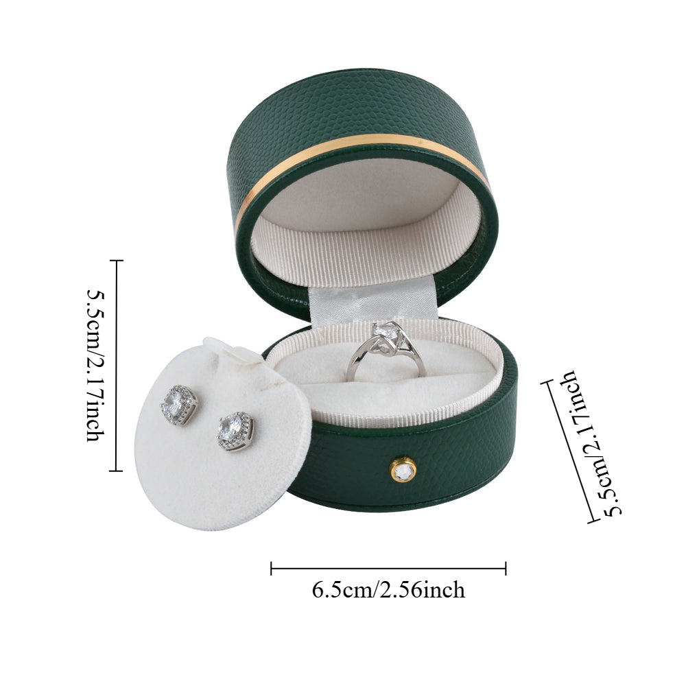 Green Oval Luxury Jewelry Box, Price for 12 Pcs