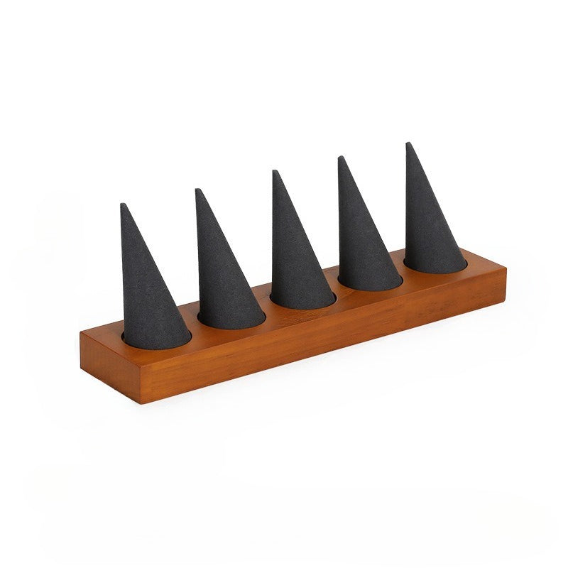 Wooden Ring Display Holder for Jewelry Store Retail & Boutique Showcase