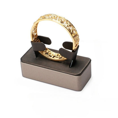 Black & Beige PU Leather Jewelry Display Set - Modular Counter Stand with Busts, Ring, Earring & Bracelet Holders