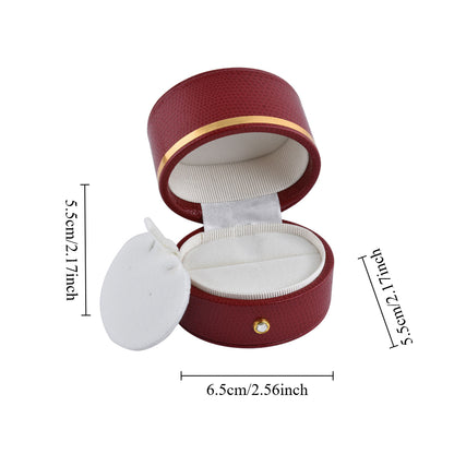 Red Oval Luxury Jewelry Box, Price for 12 Pcs