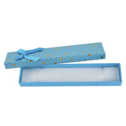 B1582-X1 Fashion Cardboard 6 Color Bracelet Jewelry Box With Bow Tie, Price For 12 Pcs.