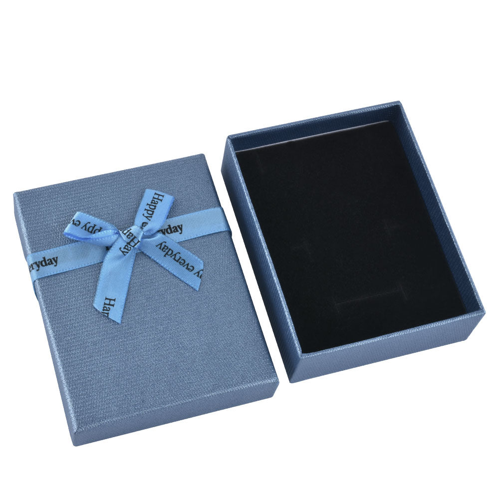 B1534-X8 Fashion Bow Tie Pendant Earring Necklace Boxes With 6 Colors, Price for 12 Pcs.