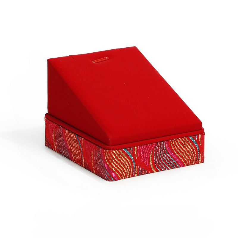 Red Jewelry Display Stand for Gold & Jewelry, Window Showcase Organizer