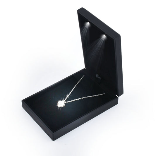 Black LED Light S Necklace boxes,Price for 12PCS