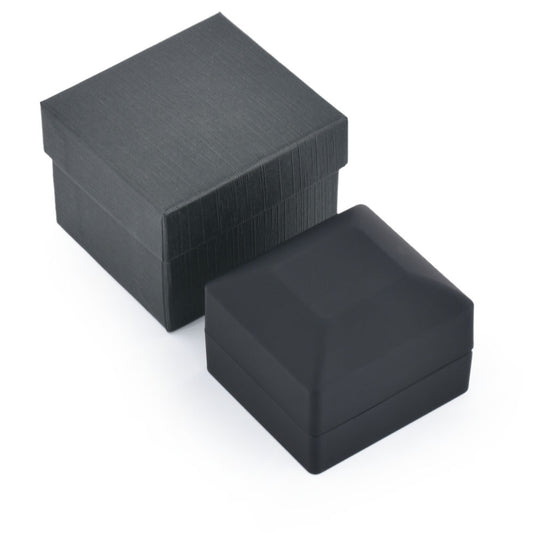 12PCS (LB30R-BK) Classic Black LED Light Ring boxes