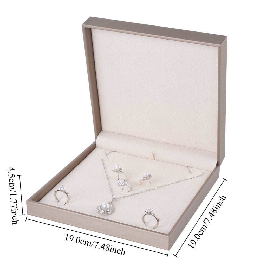 Classic PU Jewelry Boxes，Price For 1 Pack