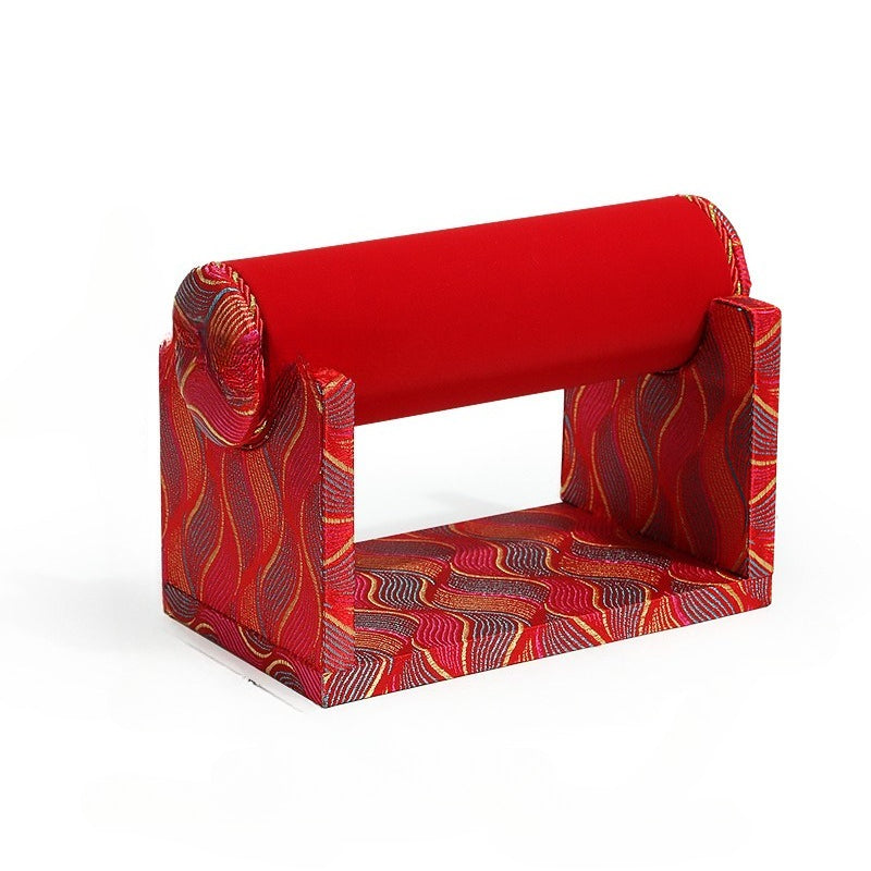 Red Jewelry Display Stand for Gold & Jewelry, Window Showcase Organizer