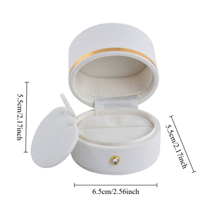 White Oval Luxury Jewelry Box, Price for 12 Pcs