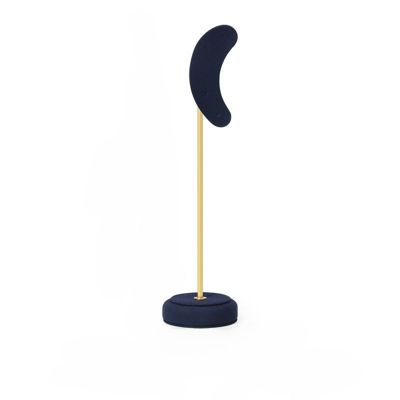 Luxury Microfiber Ear-shaped Earring Display Stand