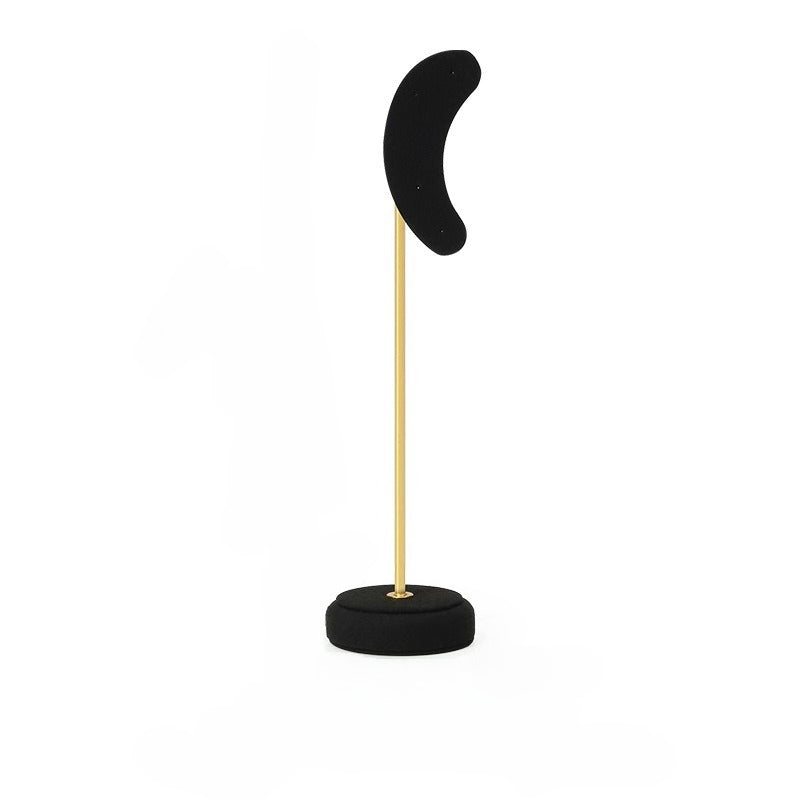 Luxury Microfiber Ear-shaped Earring Display Stand