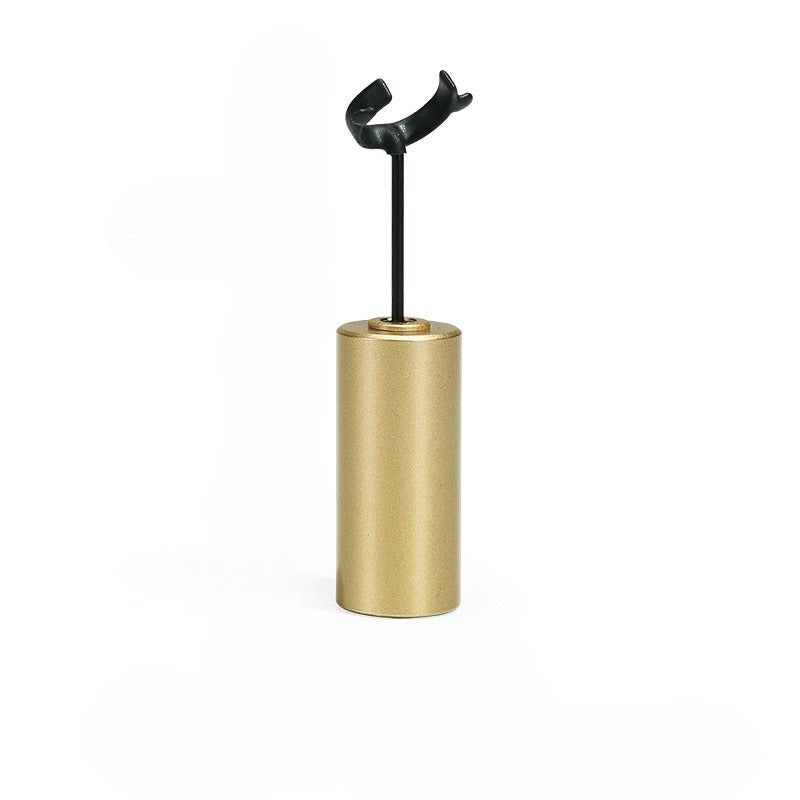black microfiber stand
