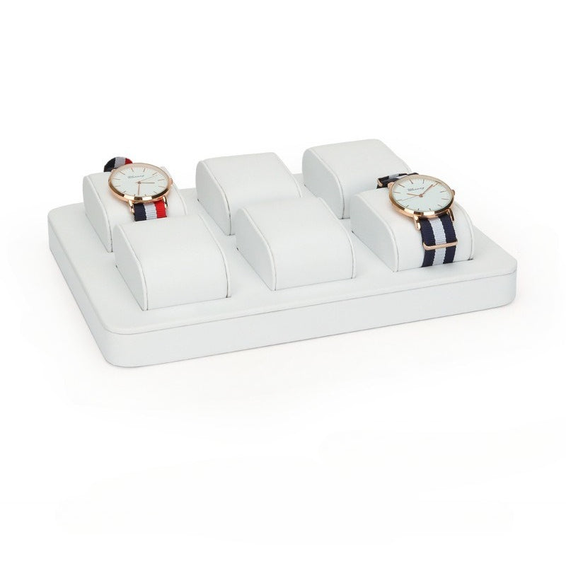 Brushed Watch Display Tray – Black & White