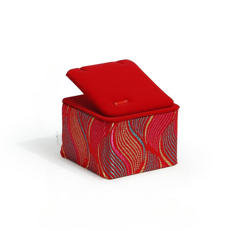 Red Jewelry Display Stand for Gold & Jewelry, Window Showcase Organizer