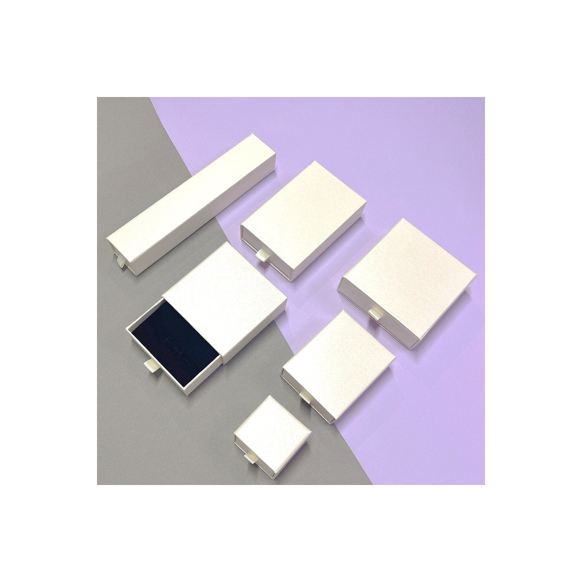 Custom sliding drawer jewelry box product view 3