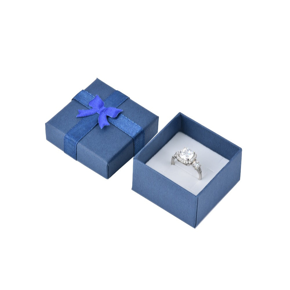 24Pcs (B10-22-B) Blue Fashion Ring Boxes