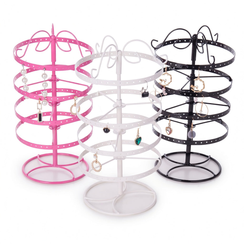 Rotating Earring Holder Jewelry Display Organizer