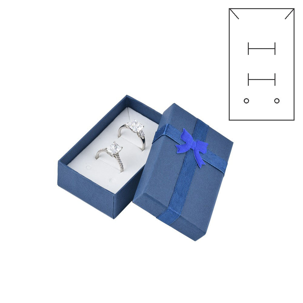 24Pcs (B10-32-B) Blue Fashion Earring  Boxes