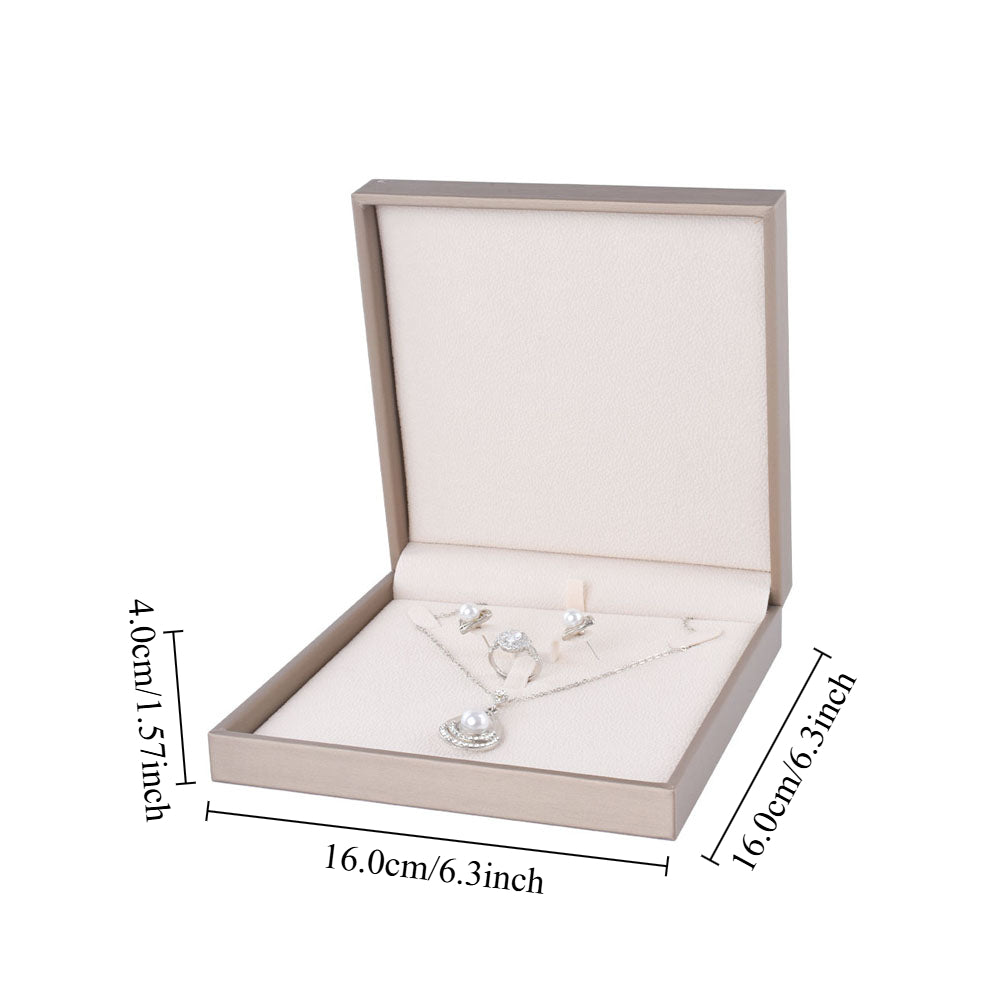 Classic PU Jewelry Boxes，Price For 1 Pack