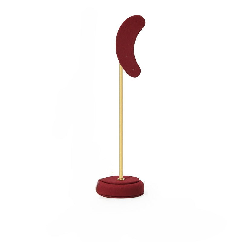 Luxury Microfiber Ear-shaped Earring Display Stand
