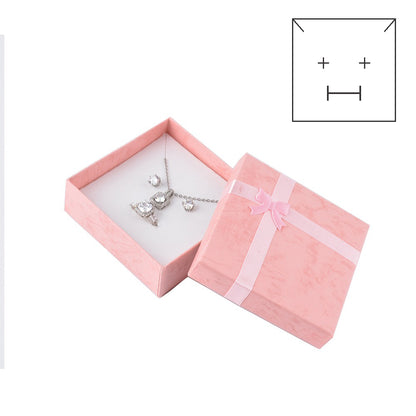 12Pcs (B10-44-PEA) Pink Fashion Necklace  Boxes