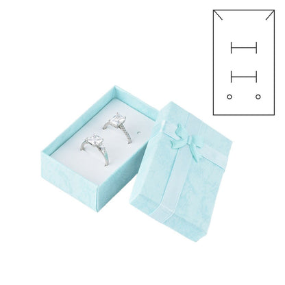 24Pcs (B10-32-BA) Baby Blue Fashion Earring  Boxes