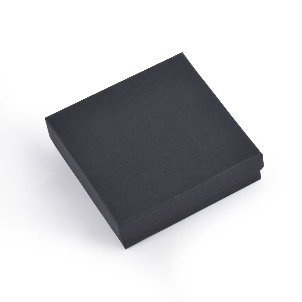 BX2733BK Black Cotton Filled Boxes, Size：3 1/2*3 1/2*1 inch， Price For 100PCS