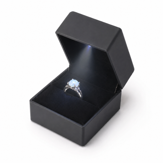 Black Velvet Ring Box
