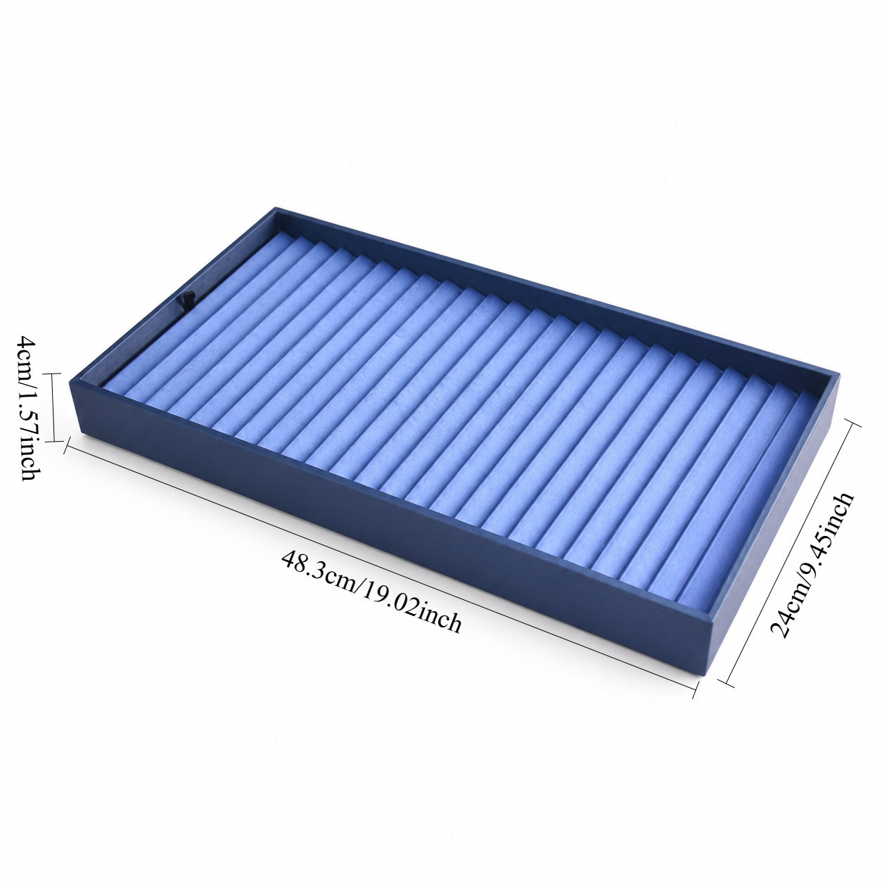 Blue 24-Row Bracelet Tray Jewelry Display – 19.02 in | Jeweller Buy