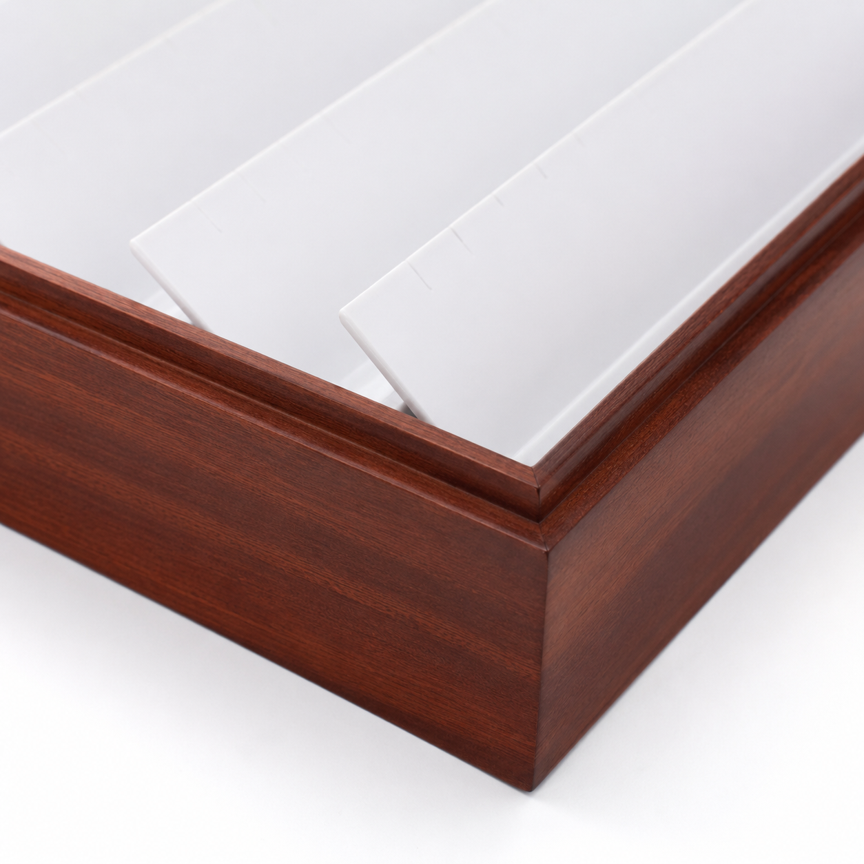 11-Slot Wooden Earring Tray with White Interior – Jeweller Buy