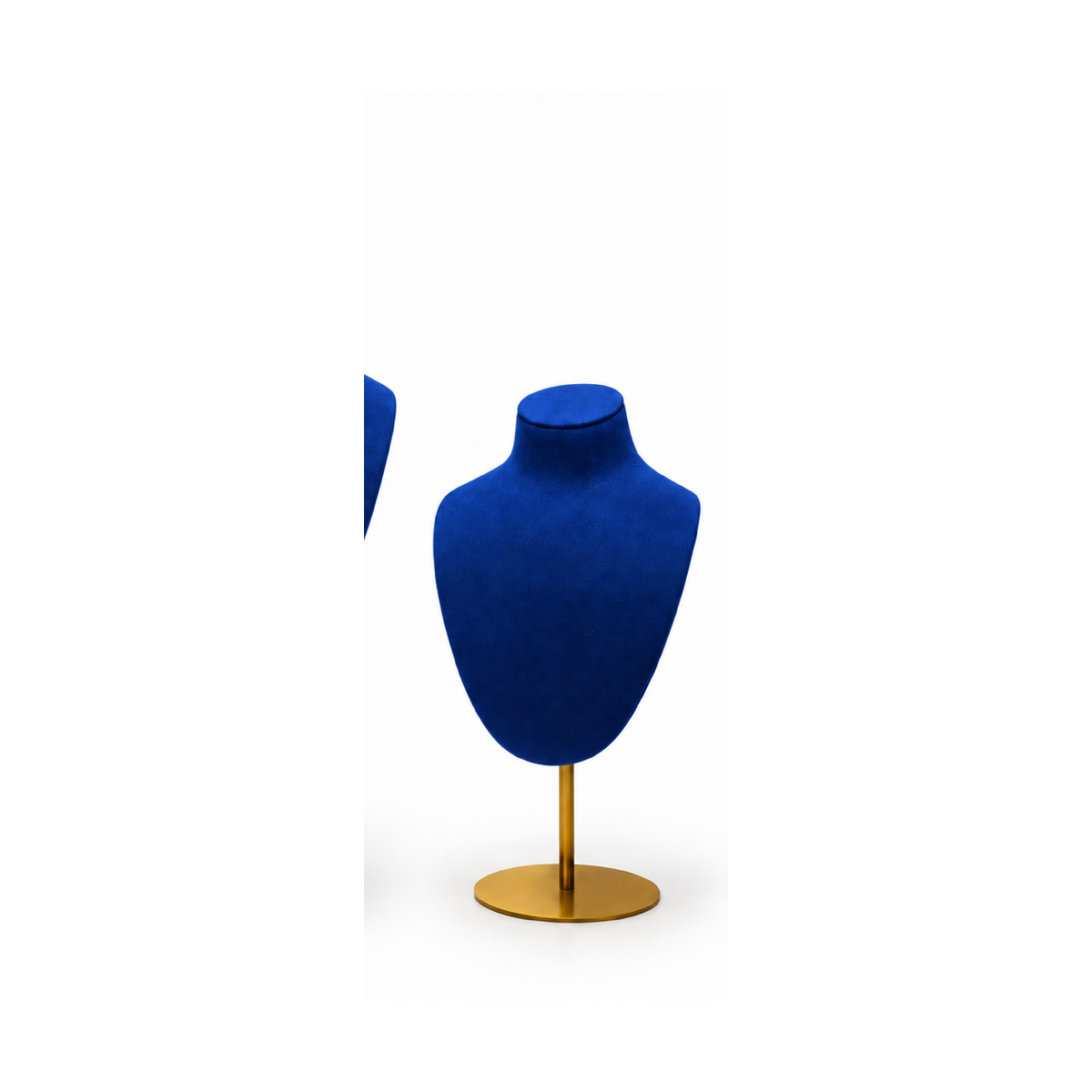Royal Blue Metal Portrait Small / 15 x 37 cm necklace display - CND035