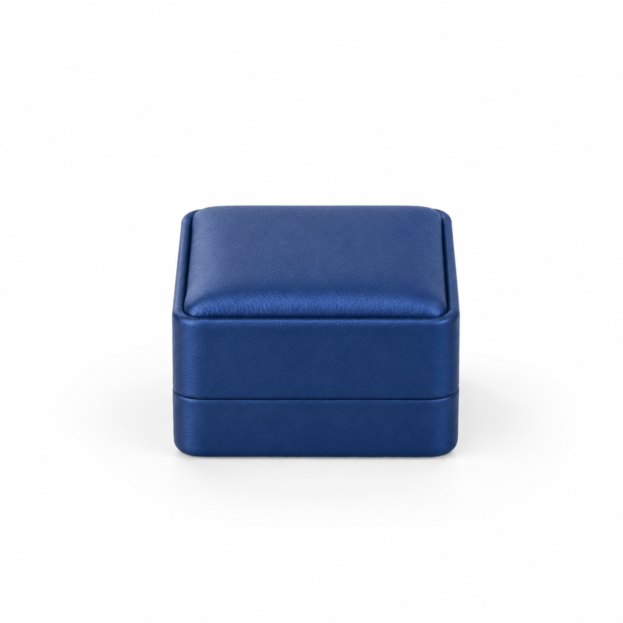 Blue PU Leather Earring Box